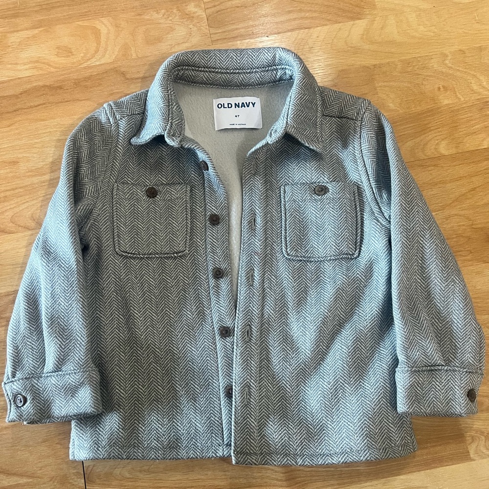 Old Navy Toddler Boy Gray Shacket
